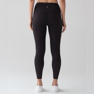 Lululemon Anew Tight Black Leggings size 4 luxtreme laser-cut